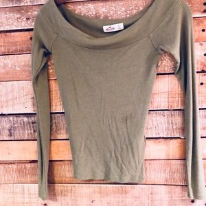 Hollister size small green fitted top